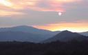 Sunset over the Siskiyou Mountains as we made the late evening pass from northern California into southern Oregon.